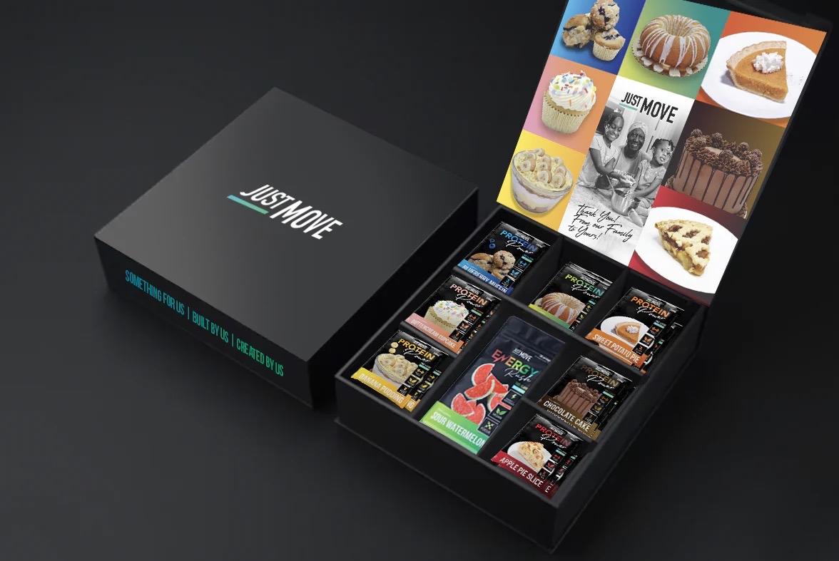 Just Move Protein Variety Box - 21 Protein Packs - 7 Flavors, 1 Pre Workout, Vegan (Plant Based) Organic, Free from Dairy, Soy, Peanut, Gluten, Keto, 20-22g Protein, Low Carb, Zero Sugar, Non GMO, Supplements, Dietary Fitness, Edible