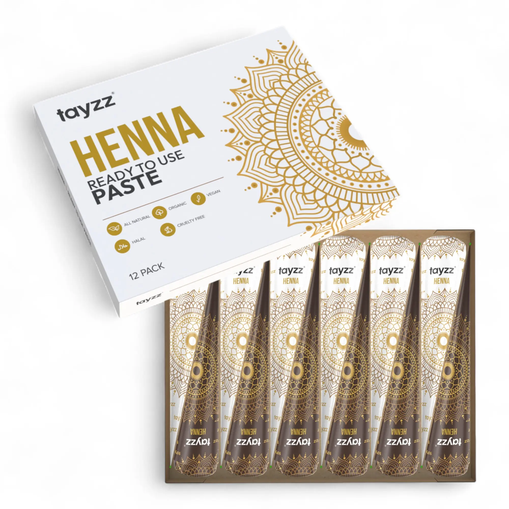 Tayzz 25g Fresh Natural Henna Cones Tayzz 25g Fresh Natural Henna Cones