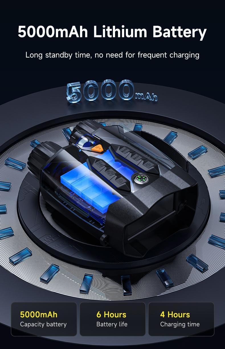 MINENER 4K Night Vision Binoculars With 32GB SD Card, Rechargeable,NiteHawk Cool Tech Gadgets for Camping/Boating, 10X, Camera Hight Definition Digital Electronic Gifts - Best Gifts for Men/Dad/Husband