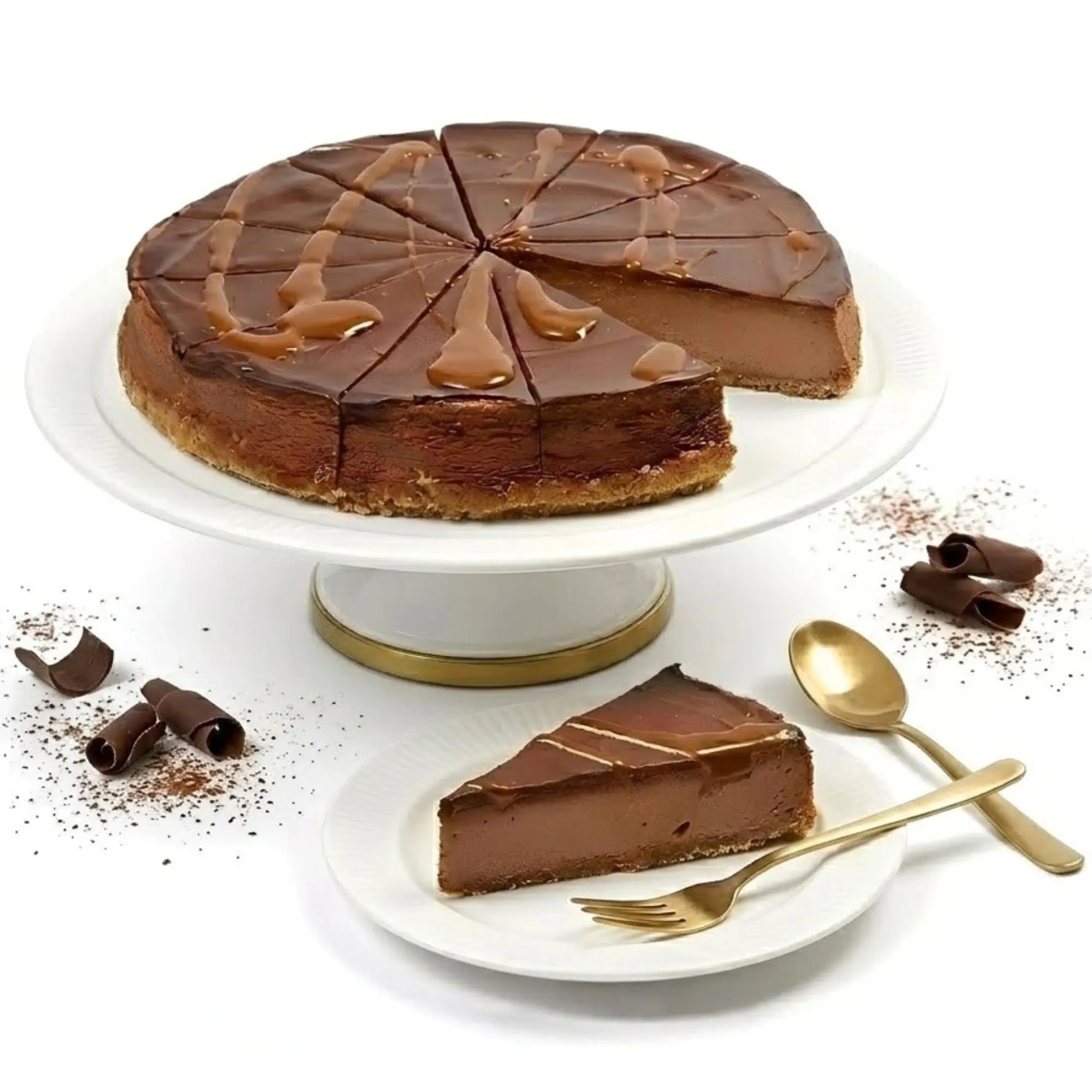 Andy Anand Sugar-Free Chocolate Fudge Cheesecake, 9-Inch, 2 lb – Diabetic-Friendly, NY-Style, Real Cocoa, No Preservatives, Birthday Gift