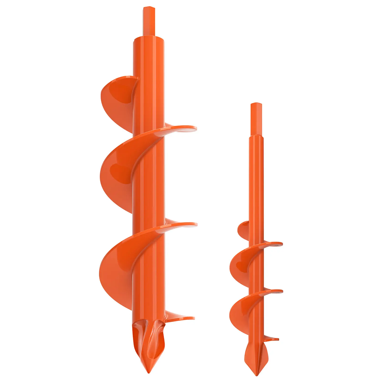 Multi-Size 2-Pack Garden Auger Set with 2 Bits - Chuck Mount, Drill-Compatible Specialty Garden Tool for Efficient Bulb Planting, Backyard Landscaping, Digging Post Holes