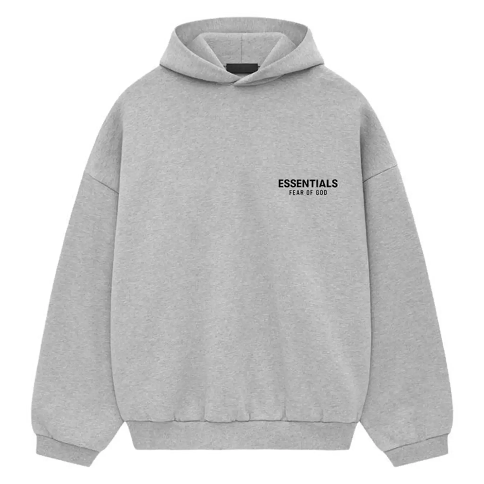 Fear of God Essentials FW24 Fleece Hoodie Men's Relaxed Fit Pullover Hoodie Heavyweight Casual Streetwear Sweatshirt Menswear Soft