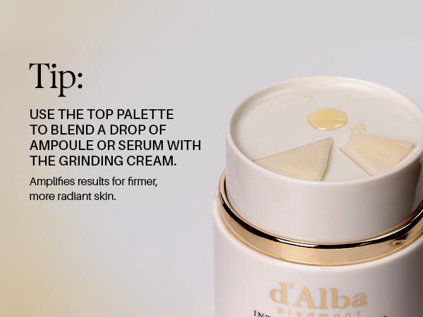 [OFFICIAL d'Alba] White Truffle Intensive Volufiline Grinding Cream - Skin Firming Vegan Collagen Cream & Moisturizer (1.58 fl oz) Hydrating Moisture