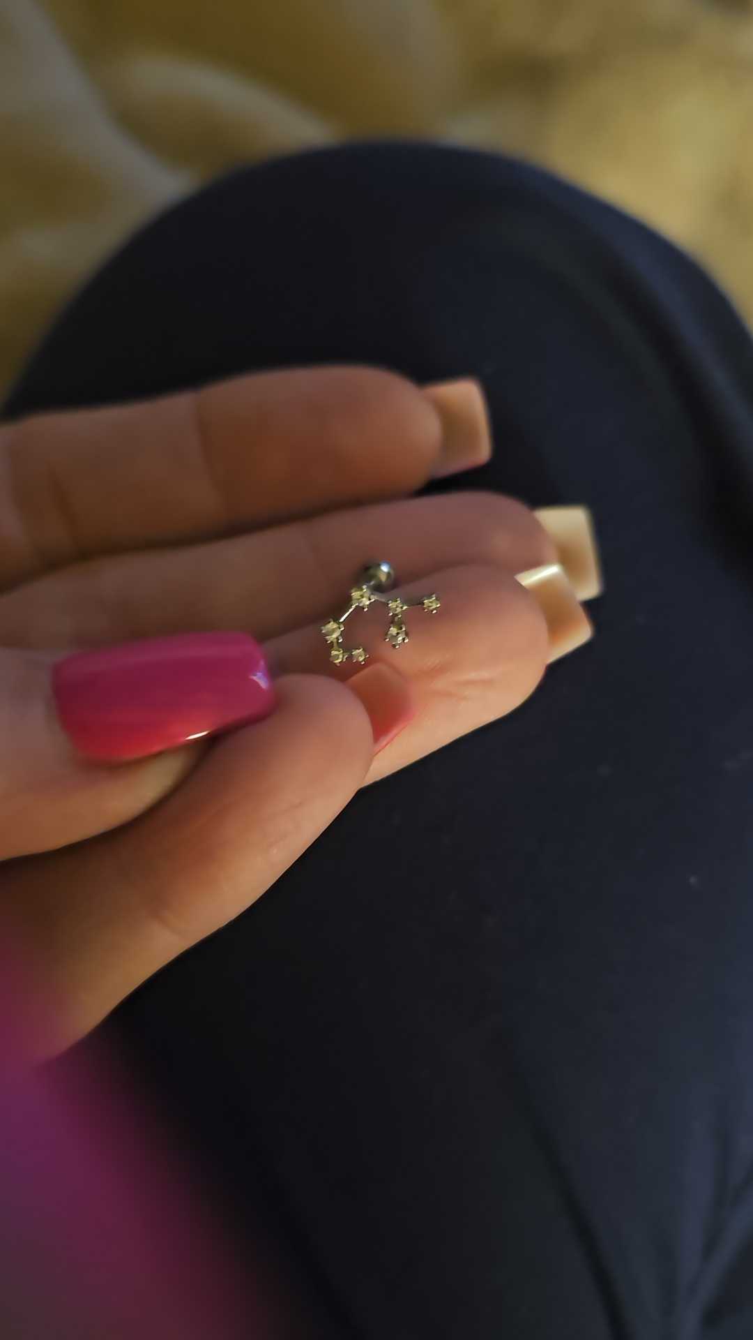 Oufer 16G Zodiac Sign Twelve Star Constellation Cartilage Lobe Earring Stud  Aries, Taurus, Gemini, Cancer, Leo, Virgo, Libra, Scorpio, Sagittarius, Capricorn, Aquarius in 316L Stainless Steel