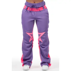 Canaan Purple Double Waisted Baggy Track Pant