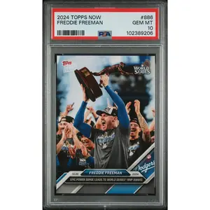 Freddie Freeman 2024 Topps Now World Series MVP Baseball Card #886 PSA 10