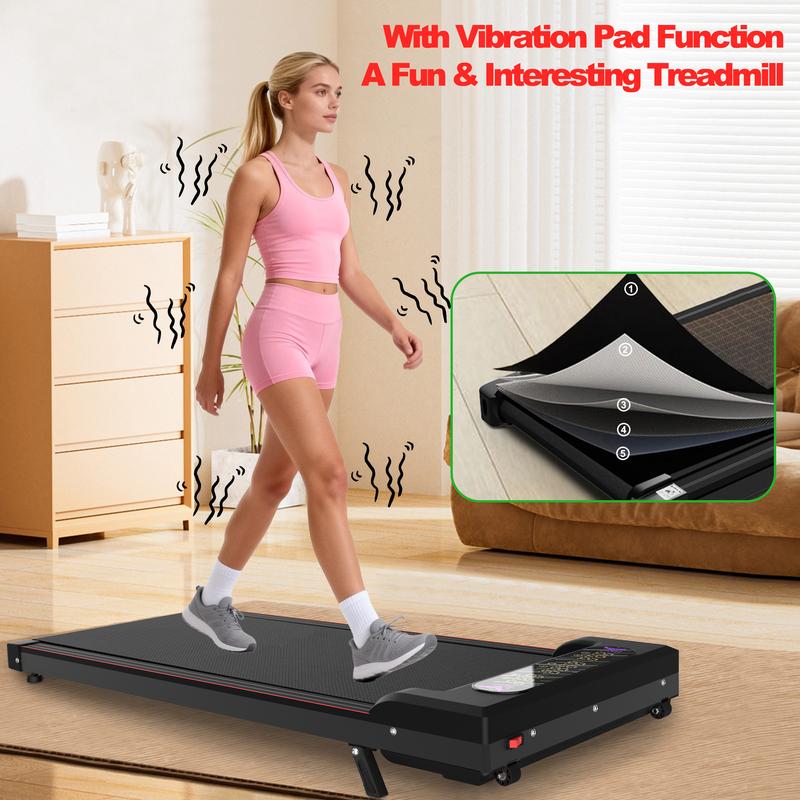 【SAVEYOUR】Folding Treadmill 2 in 1 Walking Pad,Under Desk Treadmill, Foldable Portable Treadmill with Handle Remote Control LED Display, Walking Jogging Machine for Home Office Use