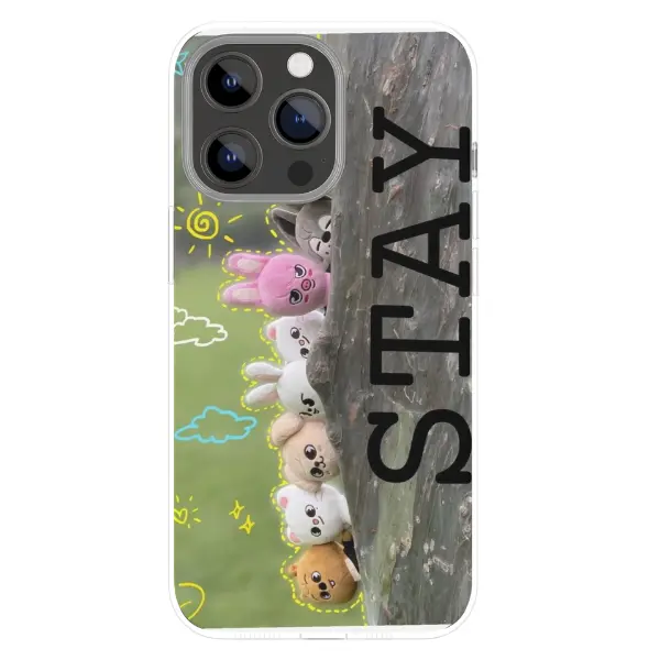 STAY Aesthetic Phone Case | Cute Skzoo Plushies & Kpop Fandom Tough Cover | Compatible with iPhone 17 16 15 14 13 12 11 Pro Max Plus, Samsung Galaxy S26 S25 S24 S23 S22 Ultra Plus S21 | Glossy Protective Shell