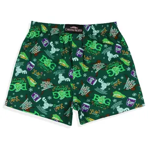 National Lampoon's Christmas Vacation Boxer Shorts Men's Movie Quotes Yule Crack Up Underwear