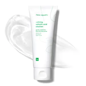 Face Republic Calming Salicylic Acid Cleanser 100ml 3.38 fl oz | Acne Care, Low pH Gel Foam | Calming, Clarifying, Oil Control | Salicylic Acid, Centella Asiatica, Tea Tree | Vegan Korean Face Wash