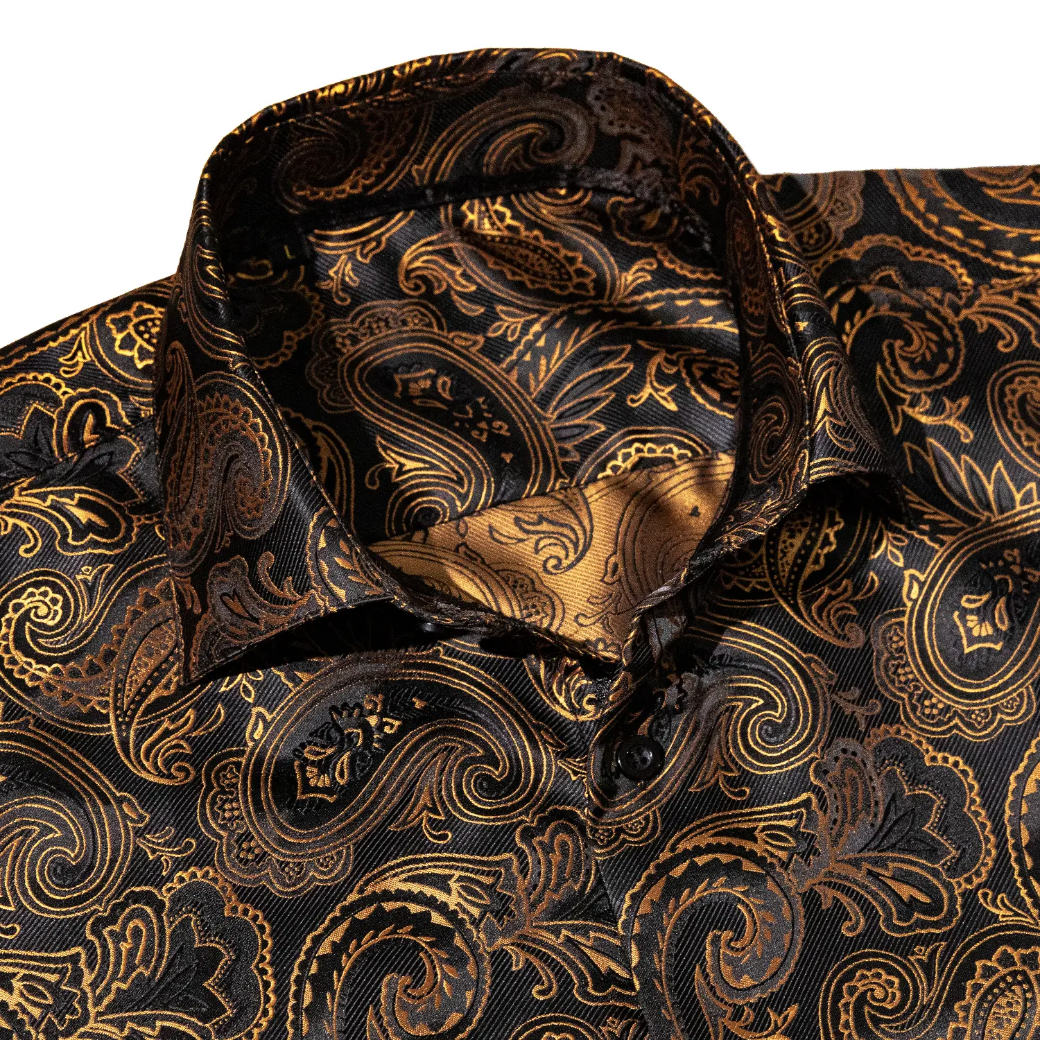 AILISUS Men's Paisley Black Gold Jacquard Long Sleeve Dress Shirt Plus Size Breathable Anti-wrinkle Button Down Prom Shirt Luxury Formal Casual Shiny Soft Stylish Regular-Fit Business Tops New In - TikTok Shop AILISUS Men's Paisley Black Gold Jacquard Long Sleeve Dress Shirt Plus Size Breathable Anti-wrinkle Button Down Prom Shirt Luxury Formal Casual Shiny Soft Stylish Regular-Fit Business Tops New In - TikTok Shop