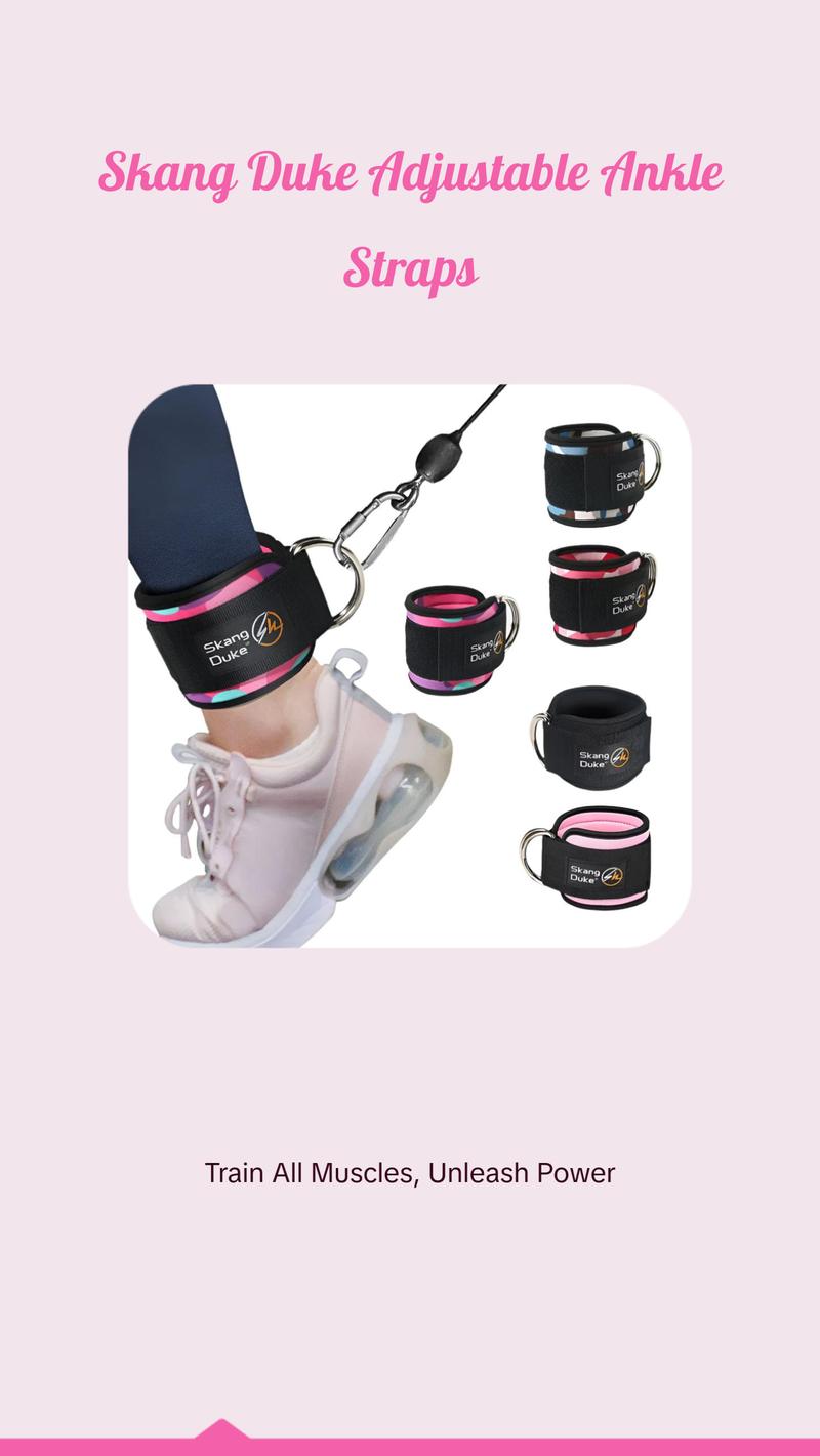 Skang Duke Adjustable Ankle Straps Strength Training Accessory for Full-Body Training, Targets Glutes, Legs, Core, Waist, Arms, and More