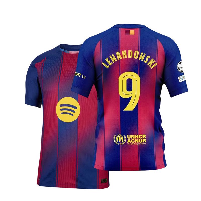 2025-26 Champions League Fan Edition Home Kit Short Sleeve Soccer Jersey