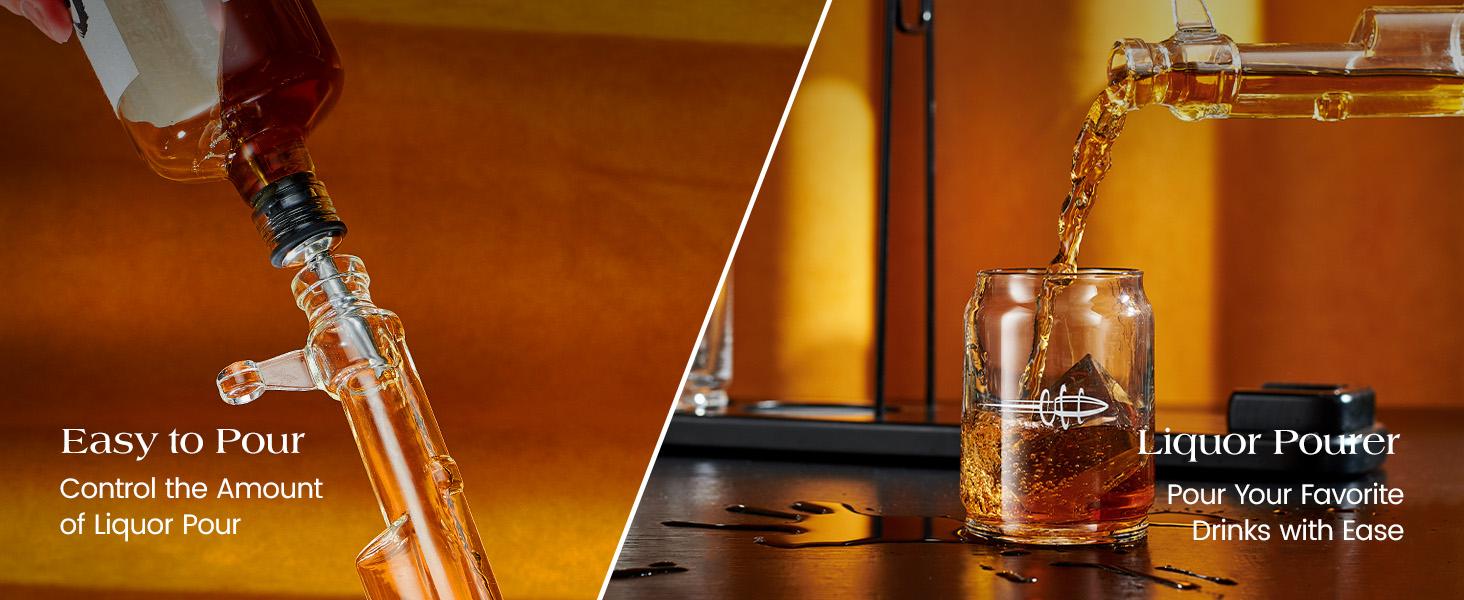 Father's Day Gifts for Men Dad, Kollea Whiskey Decanter Sets, Detachable Magazine & 2 Bullet Shot Bottles, Liquor Dispenser for Bar, Anniversary&Brithday Alcohol Utensils Present for Brother
