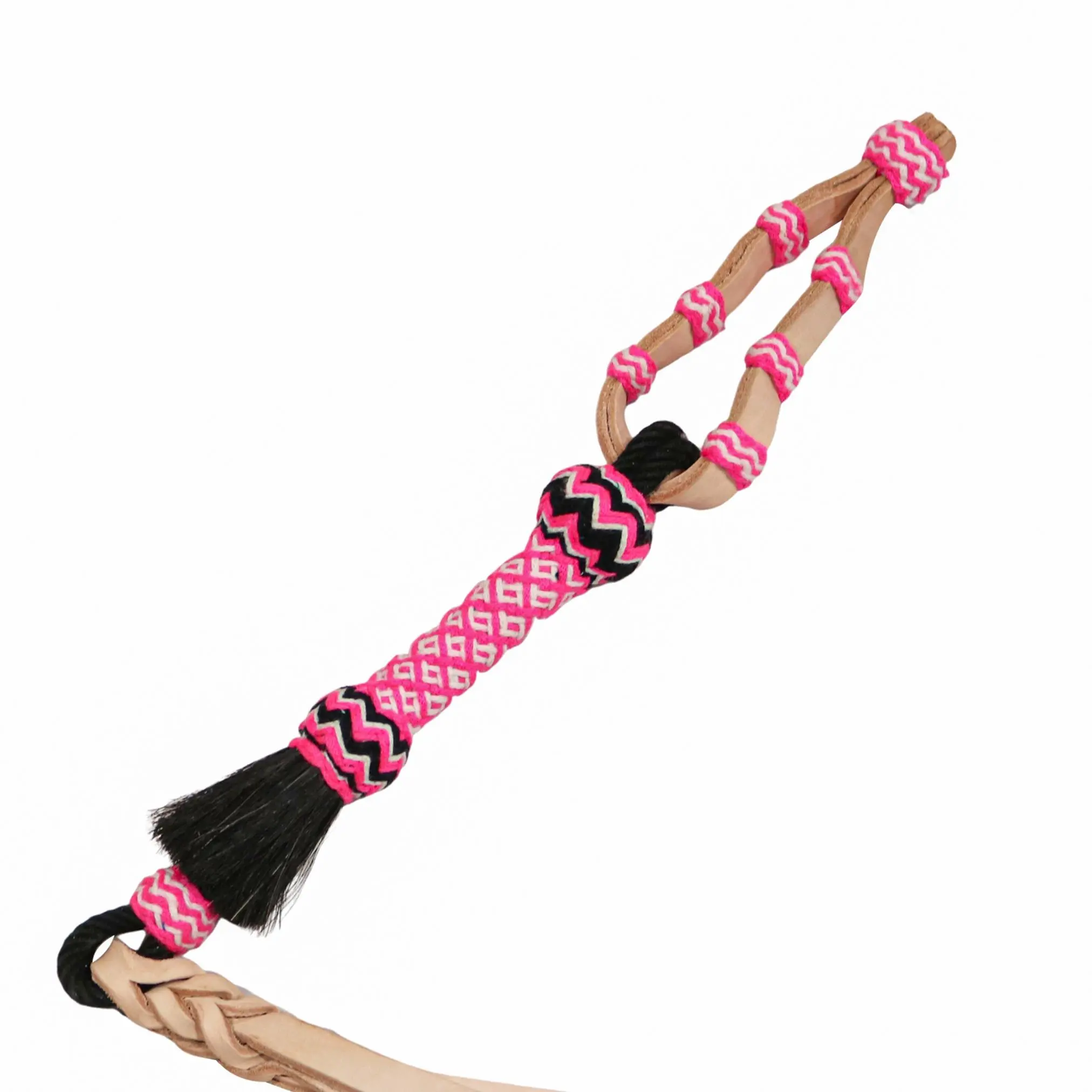 Charra Rosa Blanco Cuarta Quirt Whip Chomite