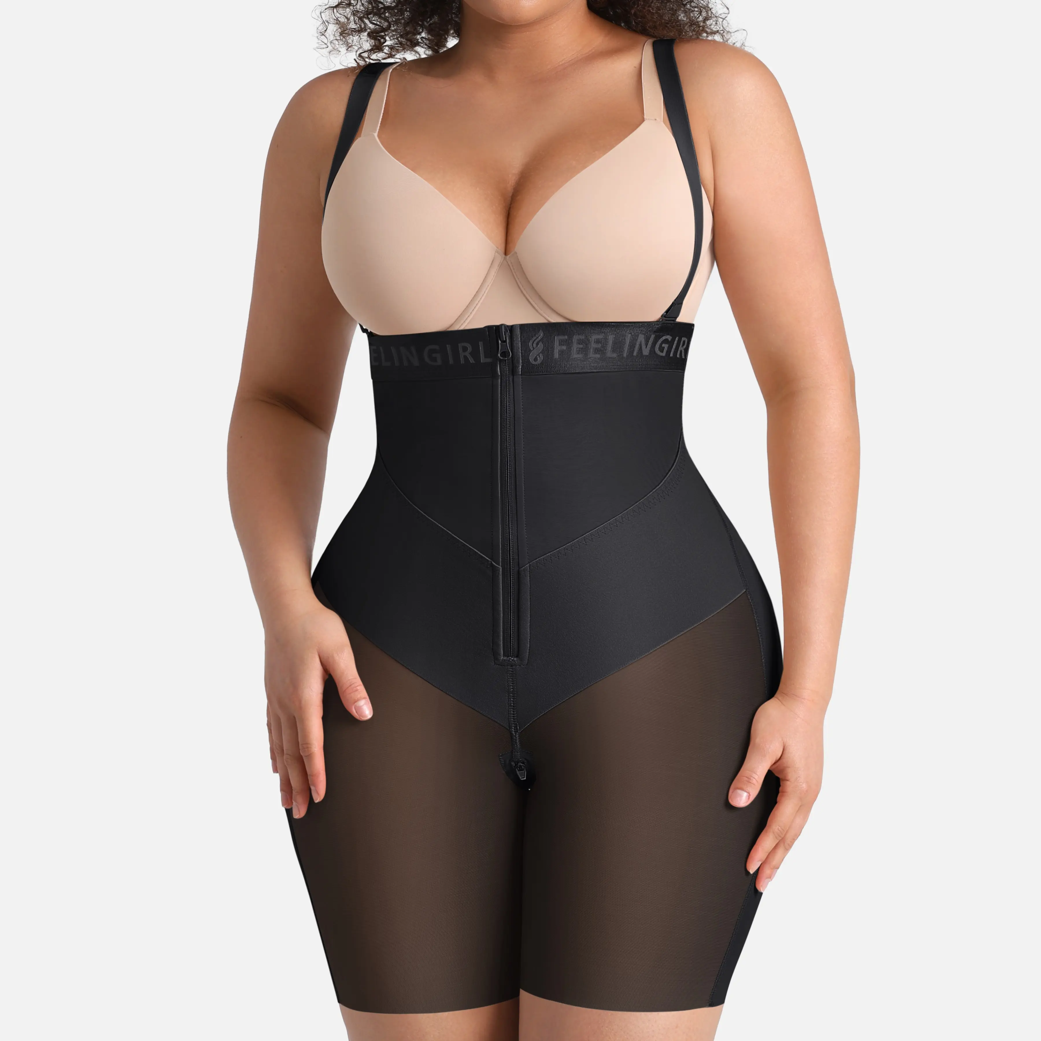 FeelinGirl FeelVibe V-shaped Shorts Shapewear for Women Plus Size Butt Lifting Bodysuit