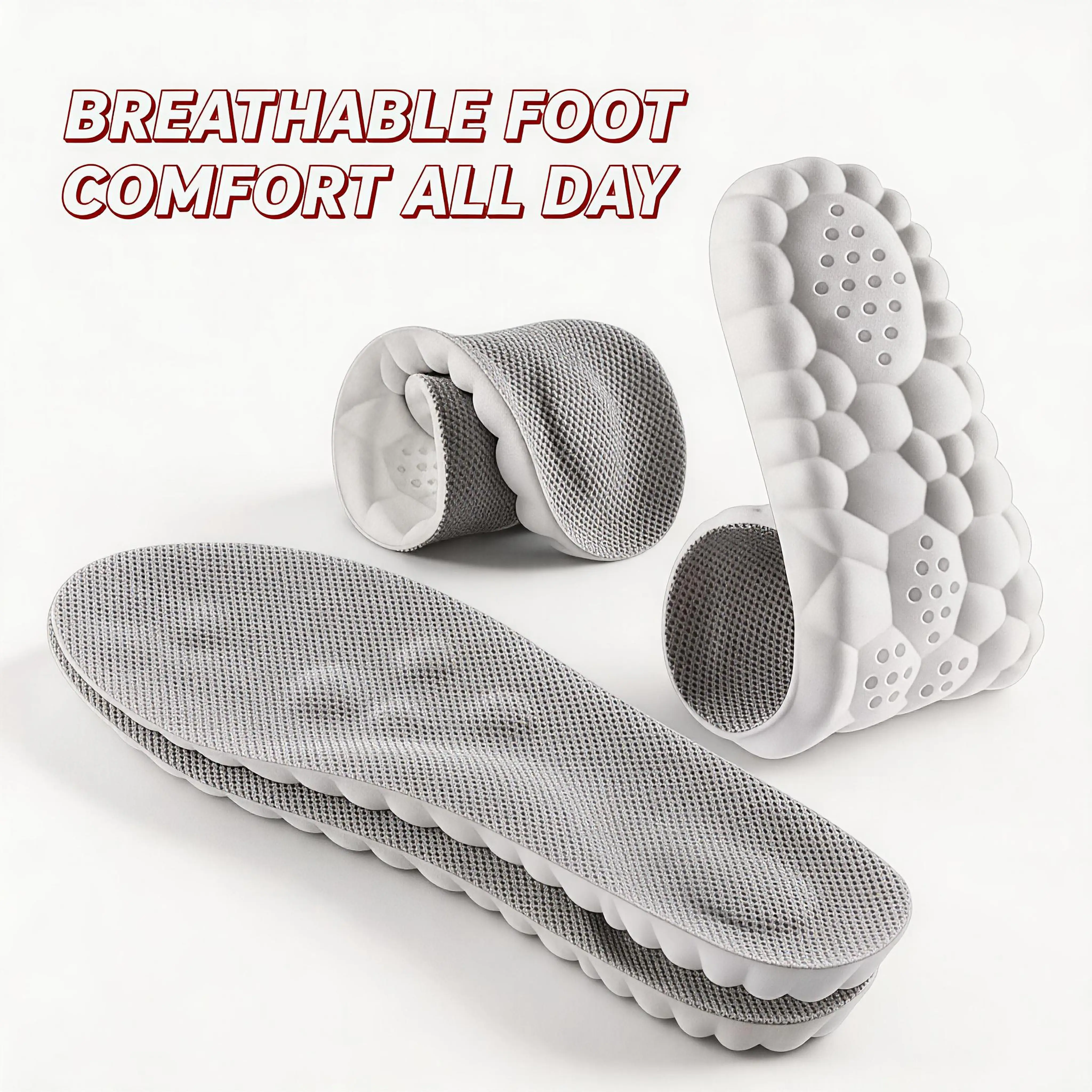 High-elastic athletic shoe liner featuring corrective insoles with reflective bumps and moisture-wicking padding, suitable for basketball, jump rope, sprints, shock absorption, jumping, and comfort—core functions that help reduce heel impact#backtoschool