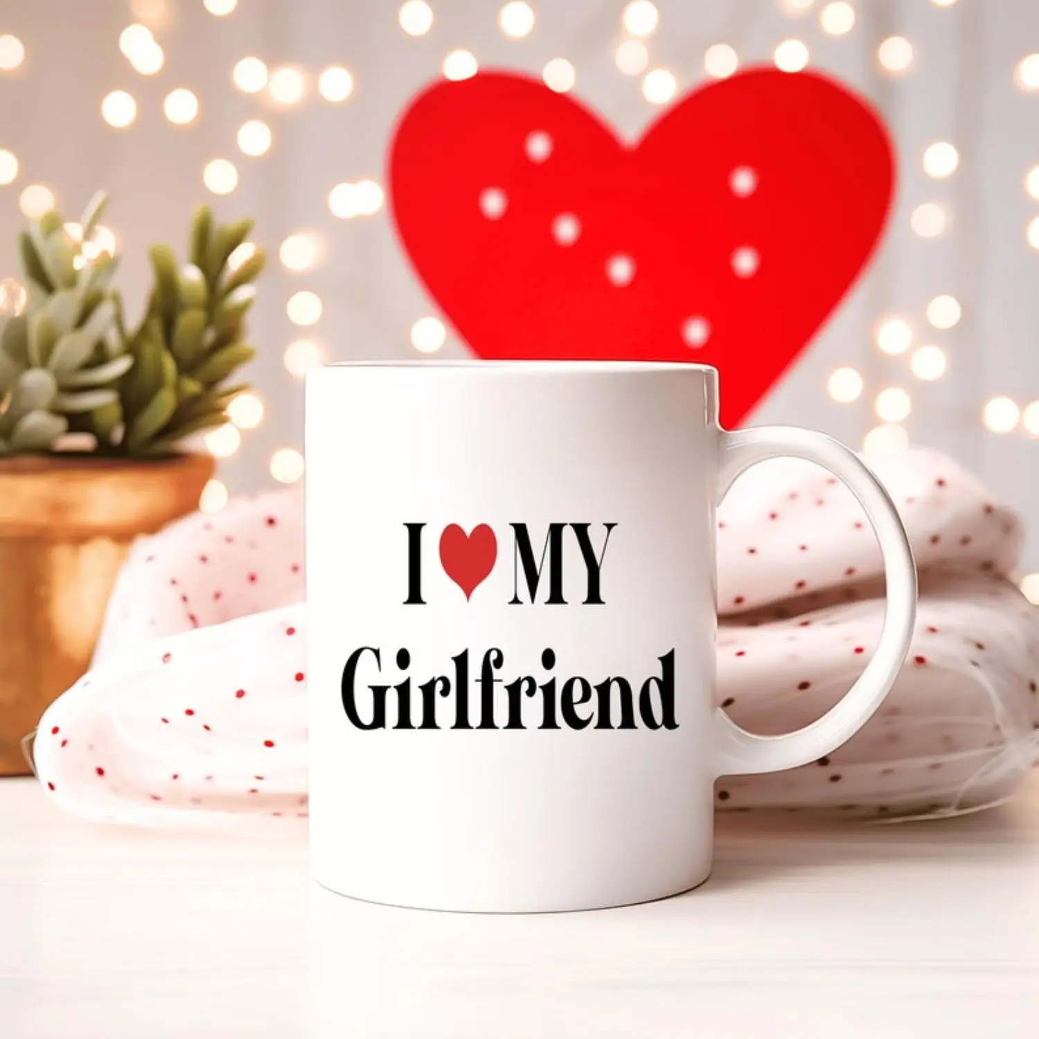 I Love My Girlfriend Mug Perfect Valentine's Day Gift Idea