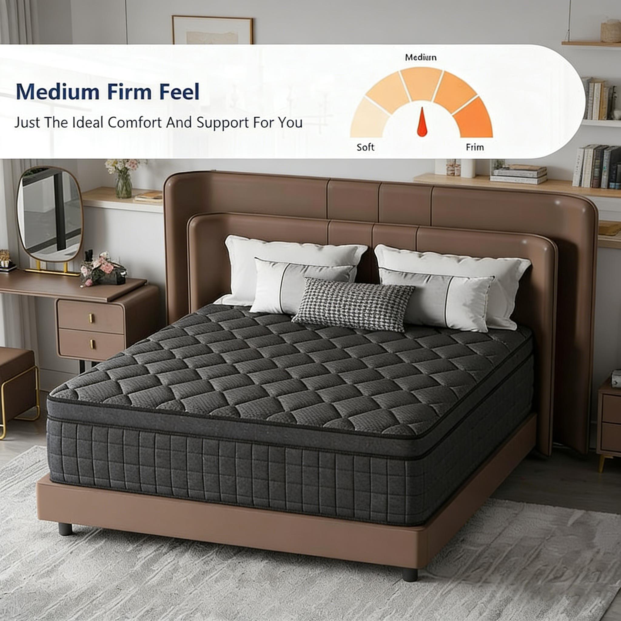 ZYLUMI Queen Mattress, 12" Spring Hybrid Mattress, In-a-Box, Memory Foam, Pocket Spring Mattress, Pressure Relief, Medium Firm Support,CertiPUR-US and Oeko TEX Certified ZYLUMI Queen Mattress, 12" Spring Hybrid Mattress, In-a-Box, Memory Foam, Pocket Spring Mattress, Pressure Relief, Medium Firm Support,CertiPUR-US and Oeko TEX Certified