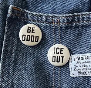 BE GOOD Pinback Button, ICE Out Button, Colorful Meme Pin Buttons For Clothes, Bags, Backpack, Hats, Jeans, and More, Funny Bag Accessories!