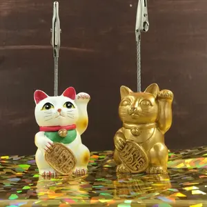 Lucky cat ticket holder