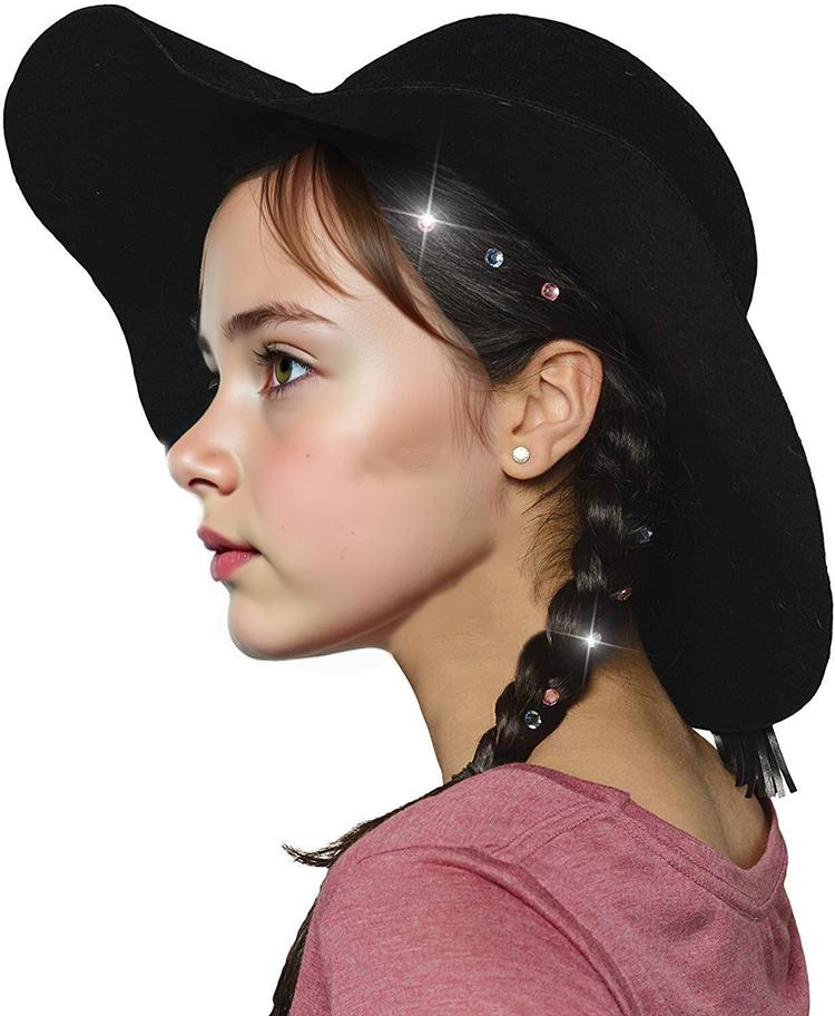 Glitter Diamond Styling Tools Hair Gemstone Styling Set + 180 colorful gemstones to light up girls' hair, clothes, accessories, etc., birthday gift for all hair types/hair styles - Hair Care, No Heat Required Hair Styling Accessories