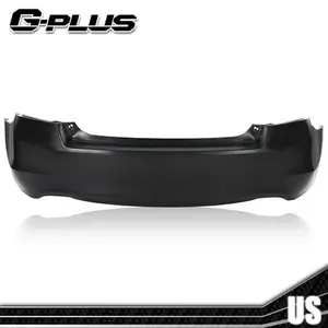 Black Rear Bumper Cover Replacement Fit For 2008-2012 Honda Accord V6 Sedan