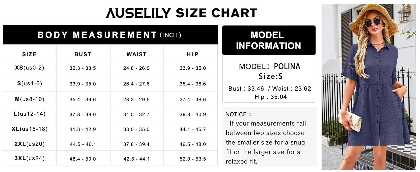 AUSELILY Babydoll Dress for Women Short Sleeve Button Down Textured Non-clingy Loose Fit Flowy Mini Dress with Pockets 2026 New Summer Dress AUSELILY Babydoll Dress for Women Short Sleeve Button Down Textured Non-clingy Loose Fit Flowy Mini Dress with Pockets 2026 New Summer Dress