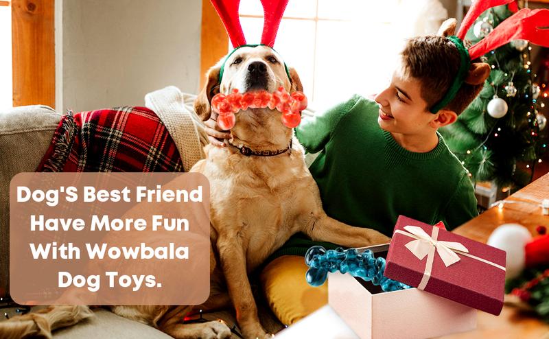 2 Pcs Large Dog Chew Toys: Dog Toys for Chewers - Super Chewer Dog Toys for Large Dogs - Tough Dog Chew Toys - Indestructible Dog Toys