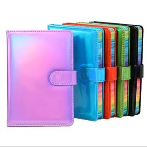 Purple Holographic A5 Notebook w/Rainbow Edges