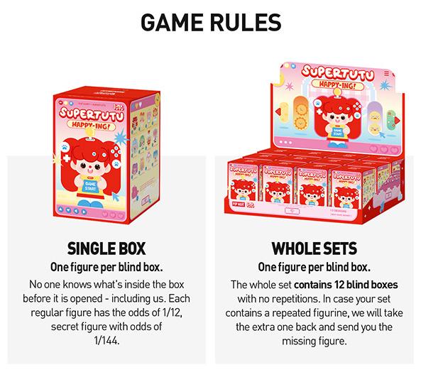 POP MART SUPERTUTU HAPPY-ING! Series Figures, Blind Box