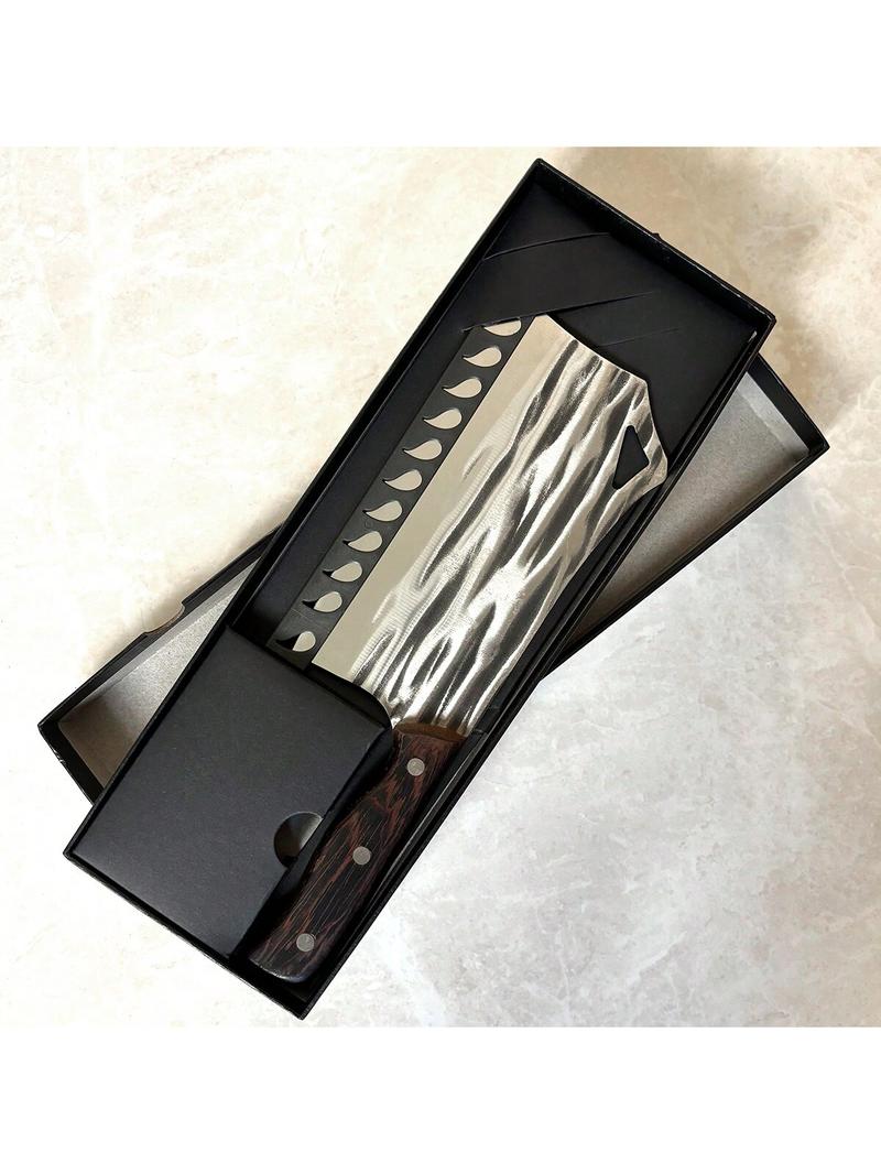 Cleaver Knife 7 Inch Meat Cleaver, 7CR17Mov High Carbon Stainless Steel Butcher Knife With Ergonomic Full Tang Wood Handle, Ultra Sharp, Useful Kitchen Knife For Home And Restaurant