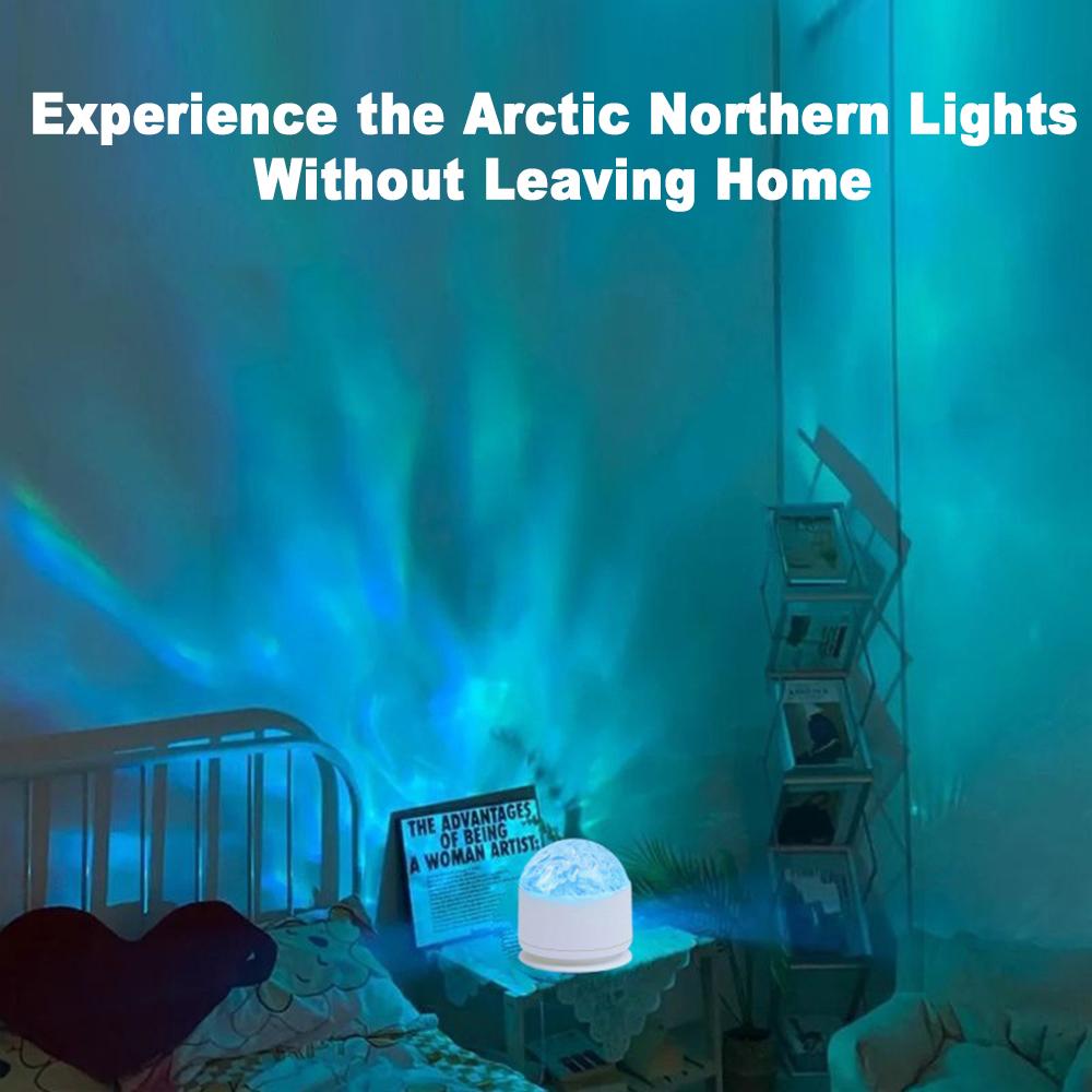 2 Scene-7 Color Star Projector Light with Music Rhythm, Ocean Wave & 3D Water Ripple Effects, Romantic Night Light for Bedroom, Party, Best Gift for Kids & Lovers