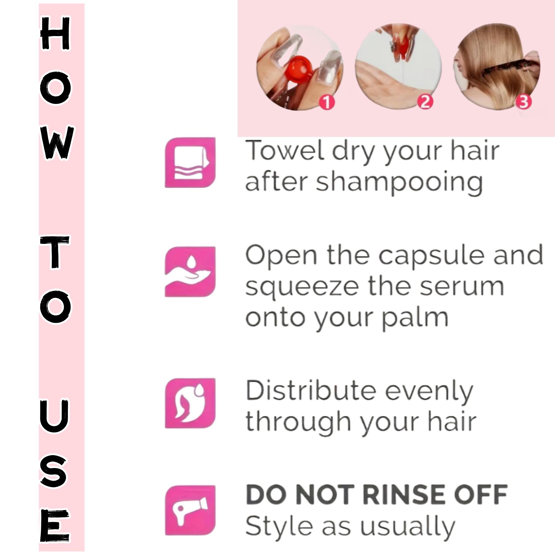 GALHJCZ 6 bottles Hair Vitamin Capsule, Moroccan Argan Moisturizing Leave-in Hair Care Oil, Hair Products for Women&Men, Naturalhair,Christmas gift