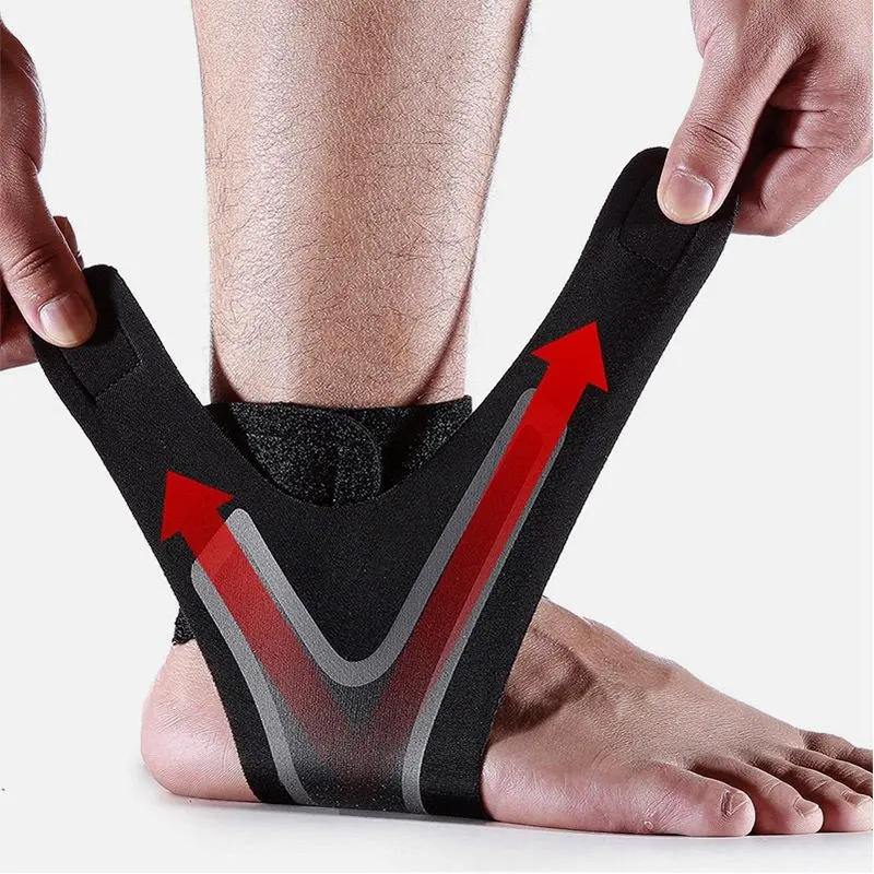 Unisex Supportive Ankle Braces (2PCS) with Adjustable Strap System, Customizable Fit, Comfortable Wear for Basketball, Ball Sports Sprain Prevention