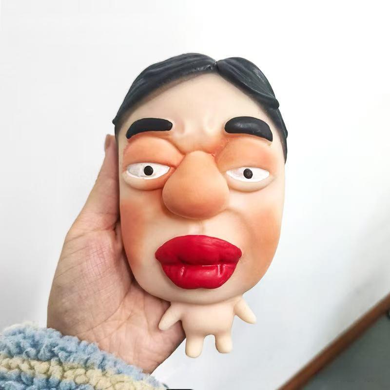 Popping Pimple Squishy Toy Fast-rebound Squeeze Toy with Funny Faces for Stress Relief and Fun Personalized Design Ultra-squishy Silicone with Non-Toxic Red Dye and Durable Tool