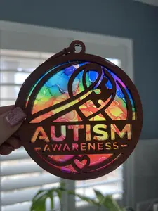Autism Awareness Suncatcher for Sunny Window