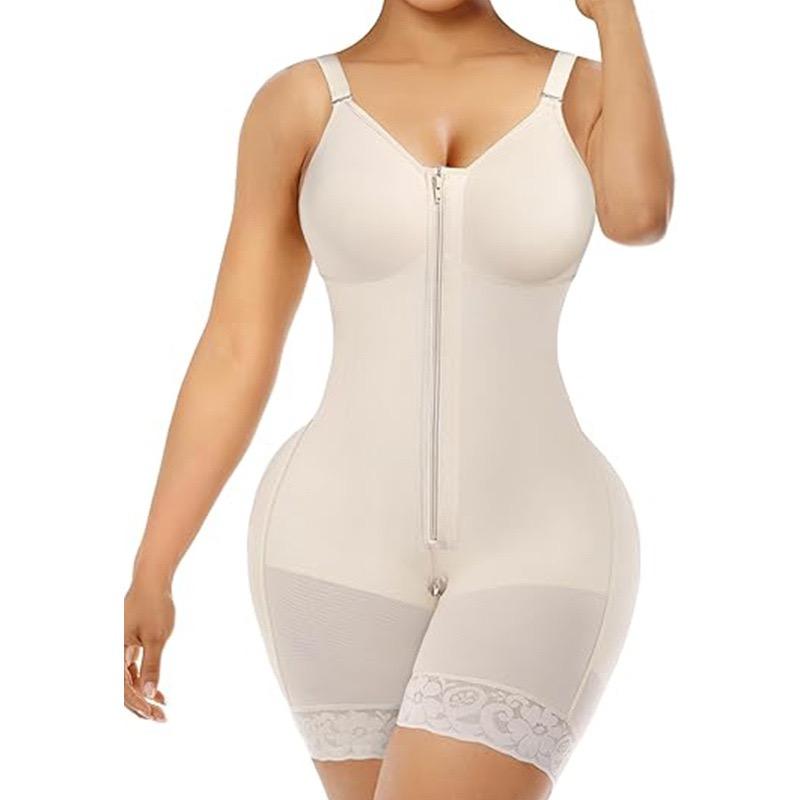Shapewear for Women Tummy Control Bodysuits Zip-Up Comfort Shapewear Breathable Suitable for Everyday Wear
