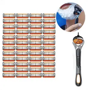 Handheld Razor, Sharp Handheld Razor Blade, Men's Razor Blade Replacement, Head Shaver, Stainless Blades for Smooth Shaving