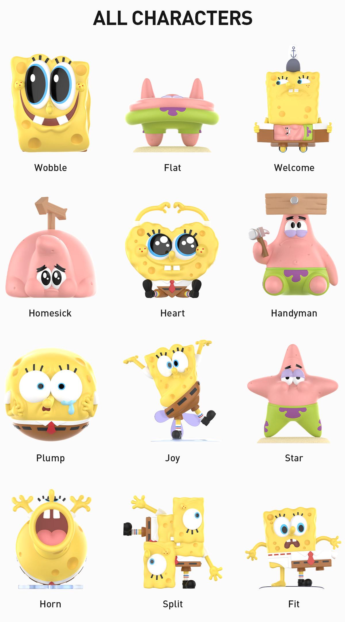 POP MART SpongeBob SquarePants Daily Quirks Series Figures, Blind Box, Mystery Box