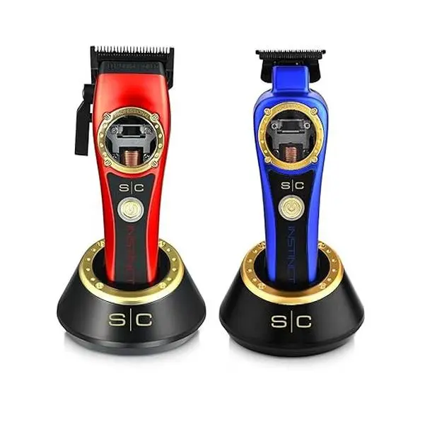 Stylecraft Instinct Professional Vector Motor Cordless Hair Clipper & Trimmer with Intuitive Torque Control Bundle