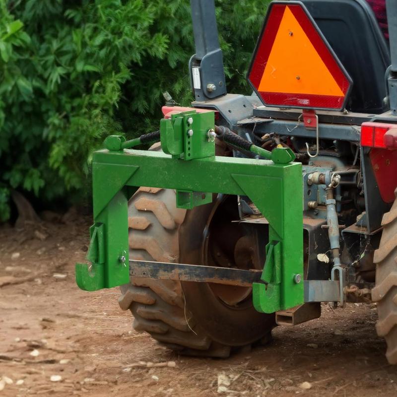 YITAMOTOR 3 Point Quick Hitch for Category 1 Tractor, 3000 lbs 3-Pt Attachment with 2" Receiver Trailer Hitch Adaptation with 5 Level Adjustable Bolt