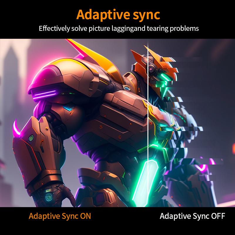 Gawfolk 27-inch Curved Gaming Monitor 100Hz, PC Screen Full HD 1080P, Frameless 1800R Computer Screen With FreeSync And Eye Care Technology, Supports VESA