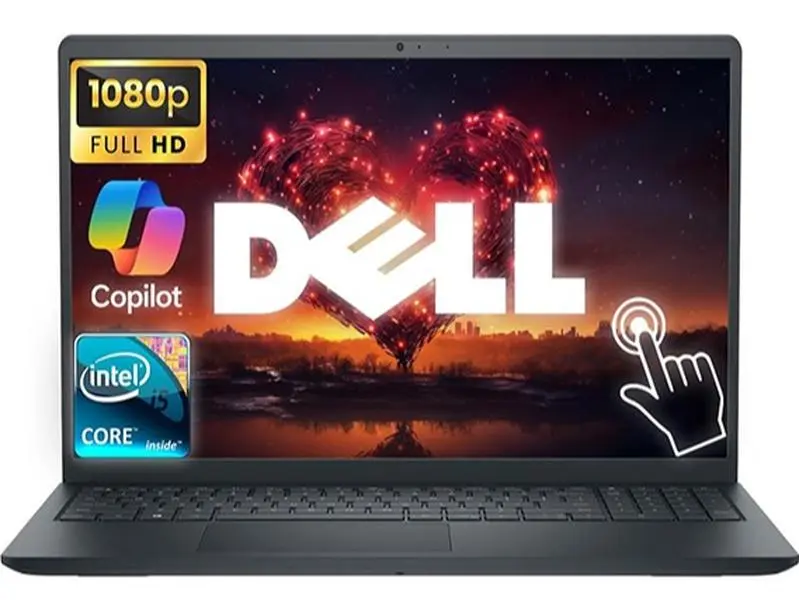 Dell Inspiron 15.6" FHD Touchscreen Laptop | Intel Core i5-1334U CPU | 8GB RAM | 512GB SSD | Long Battery Life | Win 11 with Office 365 12 Months, BLACK