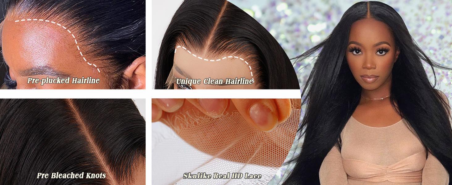 【Skinlike HD】Mamushow 13x6 SKINLIKE Real HD Lace Frontal Wigs 250% Density Body wave Wigs Human Hair Pre Plucked Bleached Tiny Knots 250 Density 0.10mm Ultra thin Invisible Lace Front Wigs for Women Human Hair 【Skinlike HD】Mamushow 13x6 SKINLIKE Real HD Lace Frontal Wigs 250% Density Body wave Wigs Human Hair Pre Plucked Bleached Tiny Knots 250 Density 0.10mm Ultra thin Invisible Lace Front Wigs for Women Human Hair