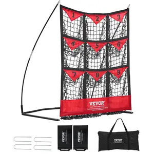 Father's Day Gift Spring new arrivals 9 Hole Baseball Net, 36"x30" Softball Baseball Training Equipment for Hitting Pitching Practice, Portable Quick Assembly Trainer Aid with Carry Bag, Strike Zone, Ground Stakes, for Adults
