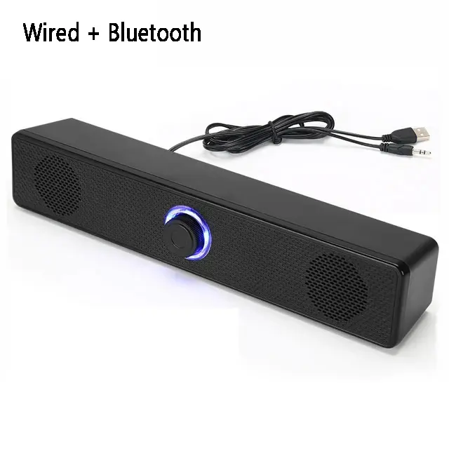 2026PC Elysian Double Soundbar - Bass, Mini Bluetooth Enabled Speaker, Cable Free, Battery-Powered Portable, Wired/Wireless Connectivity, USB-Powered for TV & PC Home Theater Surround Audio System, Bass Speakers, Mini Wireless Speakers