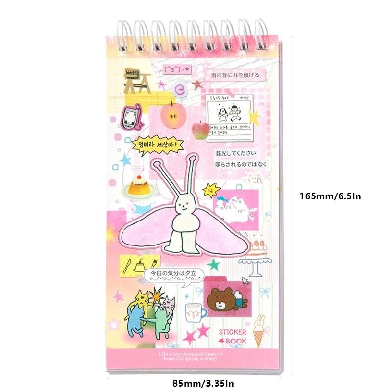 20 Sheets Cute Cartoon Sticker Book – INS Style Cute Stickers for Journaling,Junk Journal, Scrapbooking,DIY Crafts,planner sticker set,TikTokShopJumpstartSale
