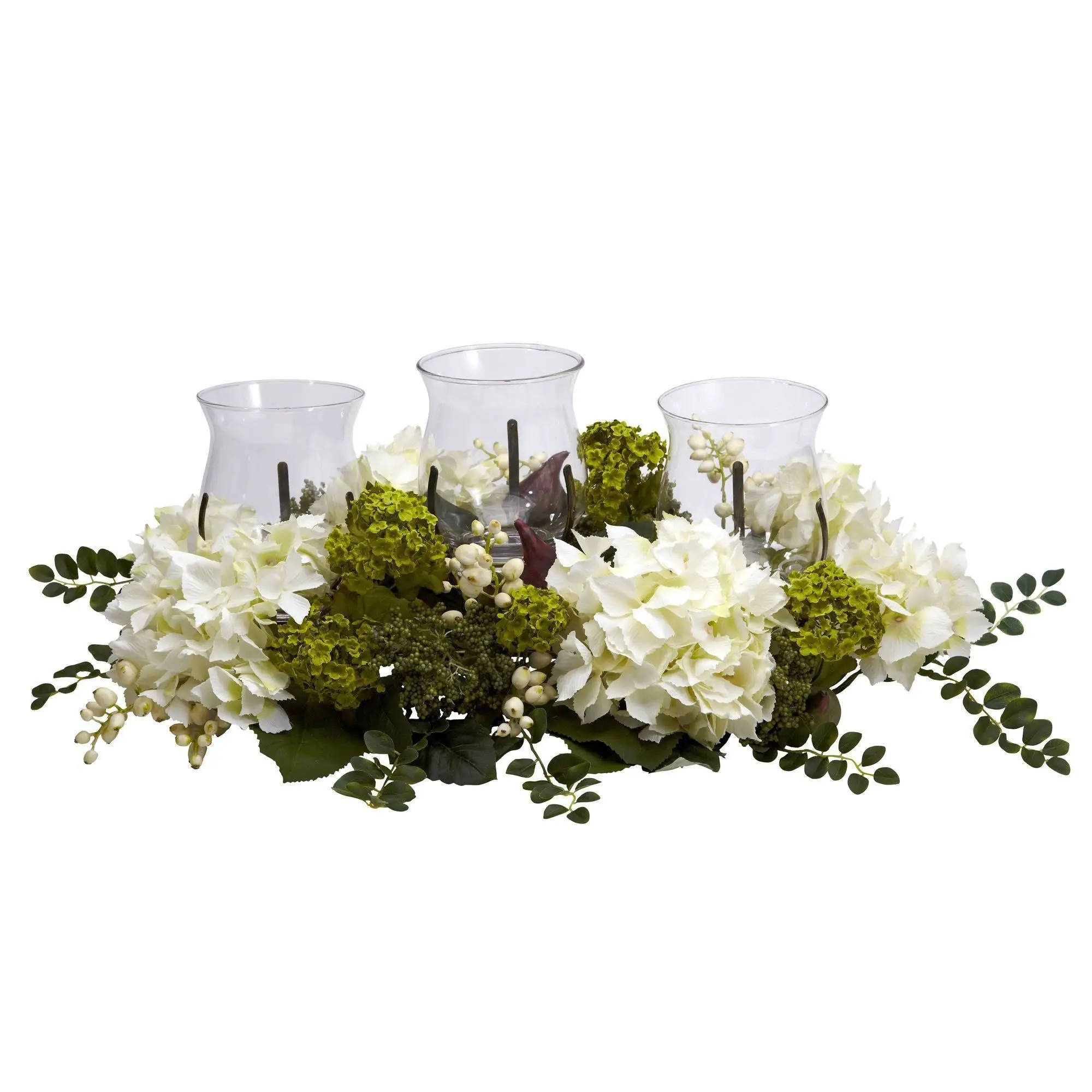 3-Tier Snowball Hydrangea Candle Holder - Indoor Tea Light Holder for Home Room Decor, Beauty Enhancement, and Lighting Up Your Space