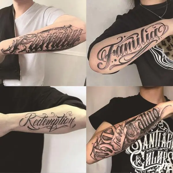 Realistic BIG Temporary Arm Tattoos: Non-Reflective, Herbal, Fake Men Tattoos, Waterproof
